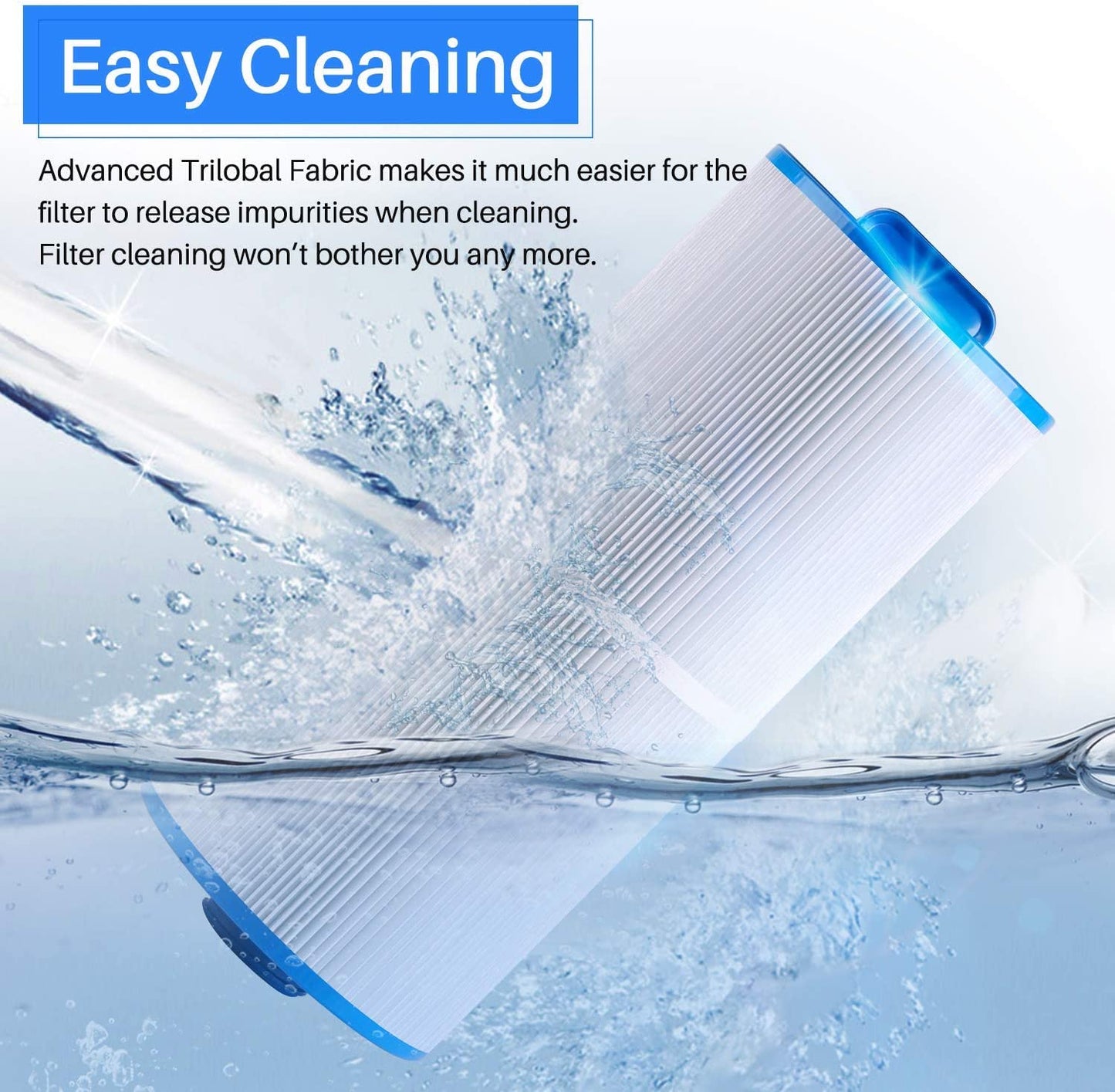 6CH-960 Spa Filter Replacement for Pjw60TL-F2S, Darlly 60521,Filbur FC-2800, Aladdin 15203, 6540-476, Acuzzi Premium J-300 and J400, Hot Springs Spa Filters, 2 Pack