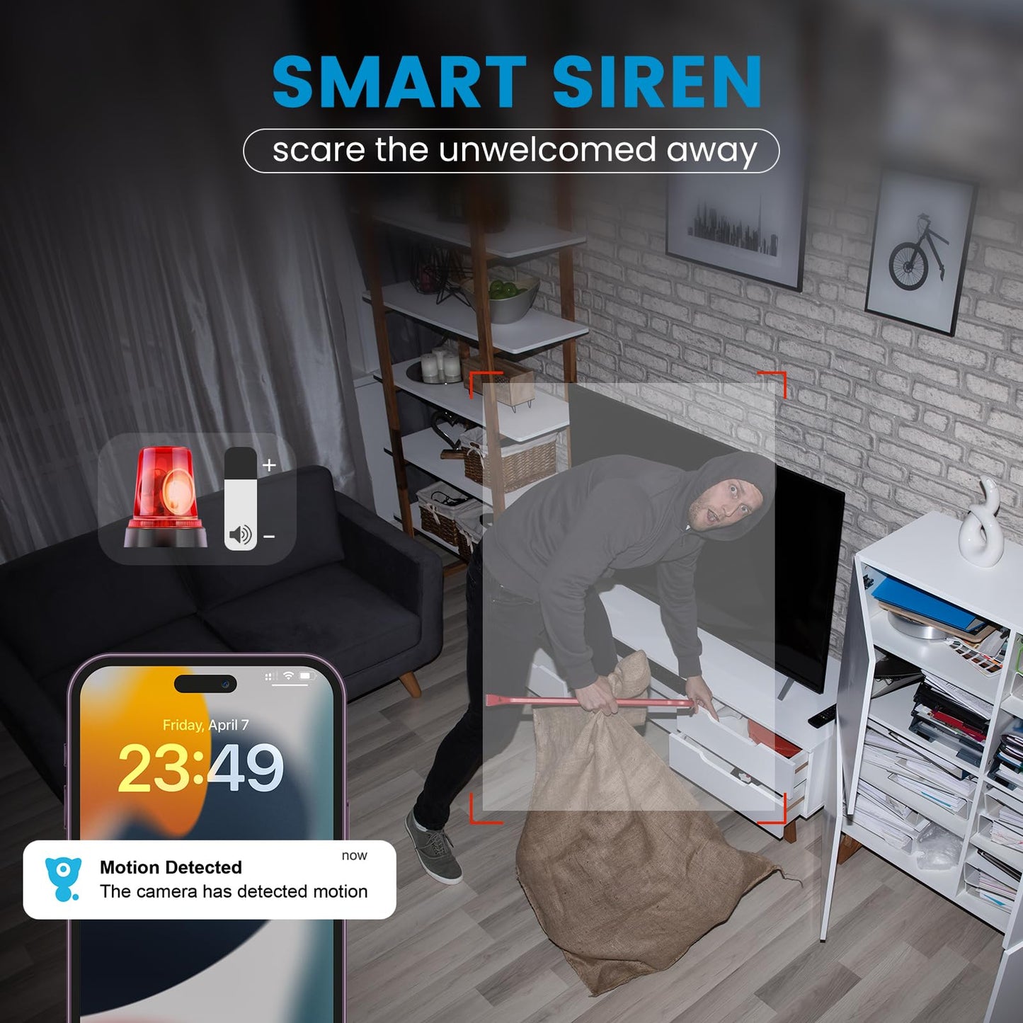 Littleelf Camera Surveillance Interieur, Litokam 2K Pet Cameras with Phone App for Dog Indoor Security Camera WiFi Baby Monitor with Motion & Sound Detection, 360° View Home Camera Works with Alexa