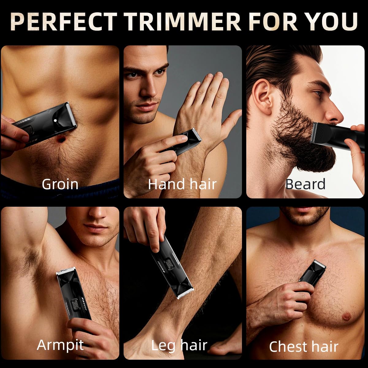 Body Shaver for Men, Electric Razor Floating Head Waterproof Shaver Razor Rechargeable Cordless Bikini & Body Trimmer, 90min Long Working - Painless Hair Removal