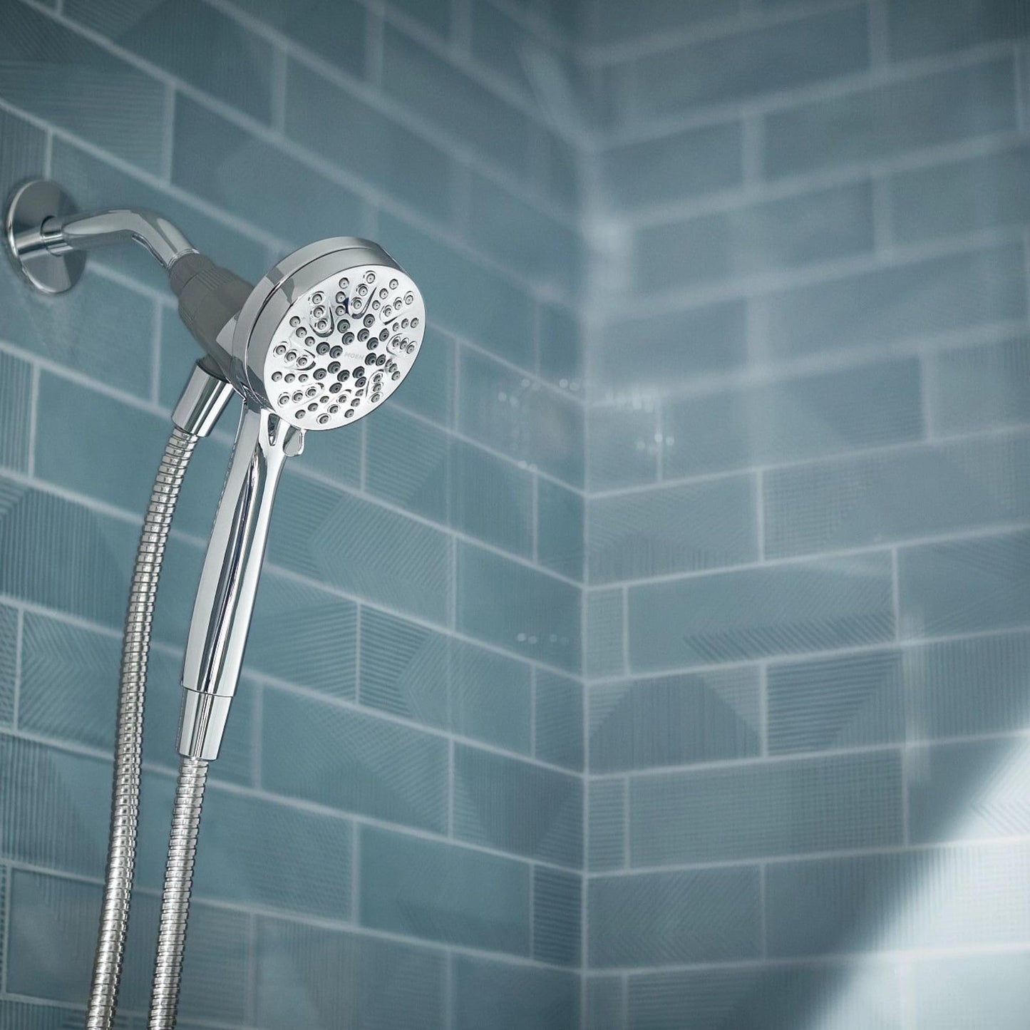 Moen 26100 Engage Magnetix 3.5-Inch Six-Function Handheld Showerhead with Magnetic Docking System, Chrome