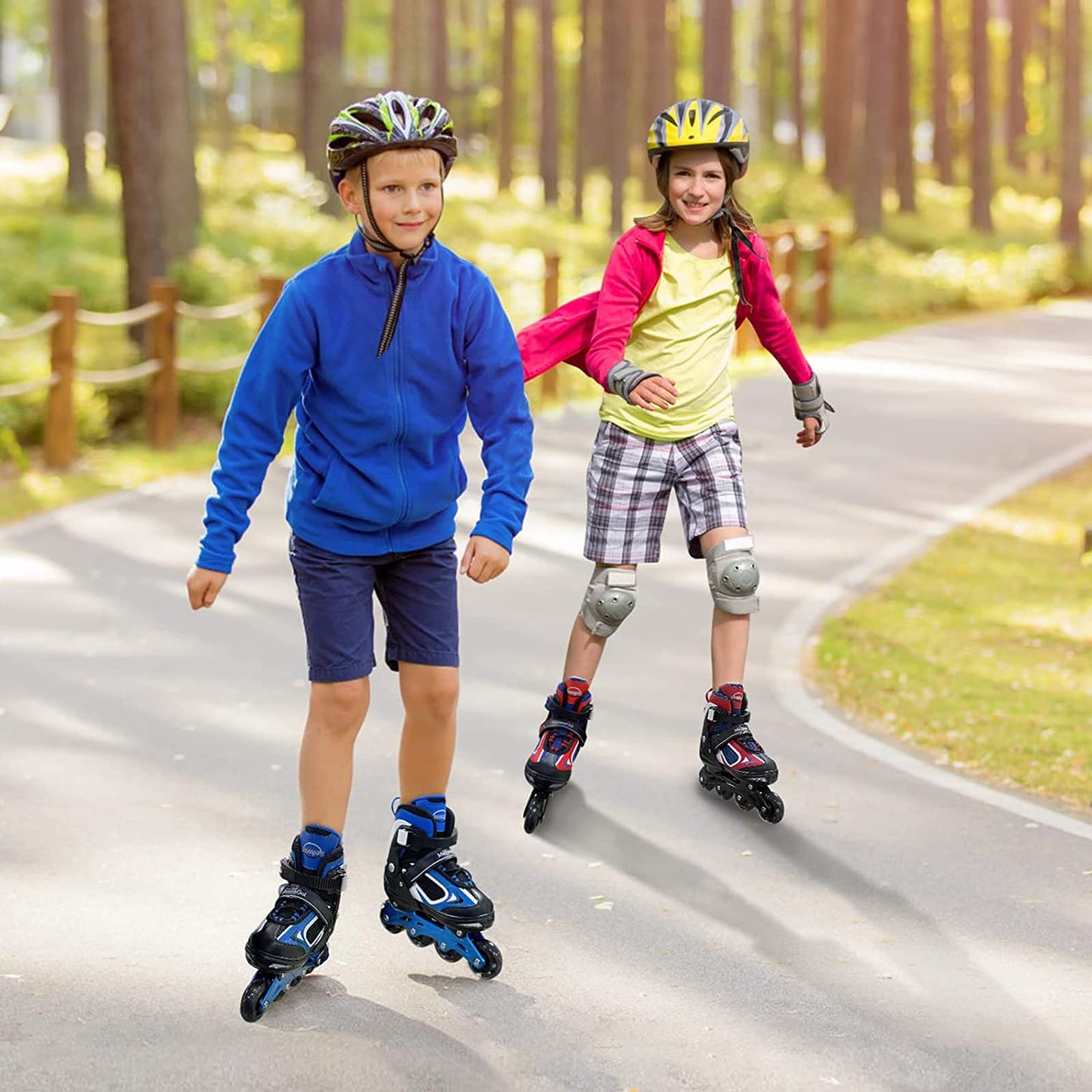 Boys Inline Skates for Kids with Light up Wheels,Flashing Beginner Roller Skates Blades Toddler and Girls Size 1-4
