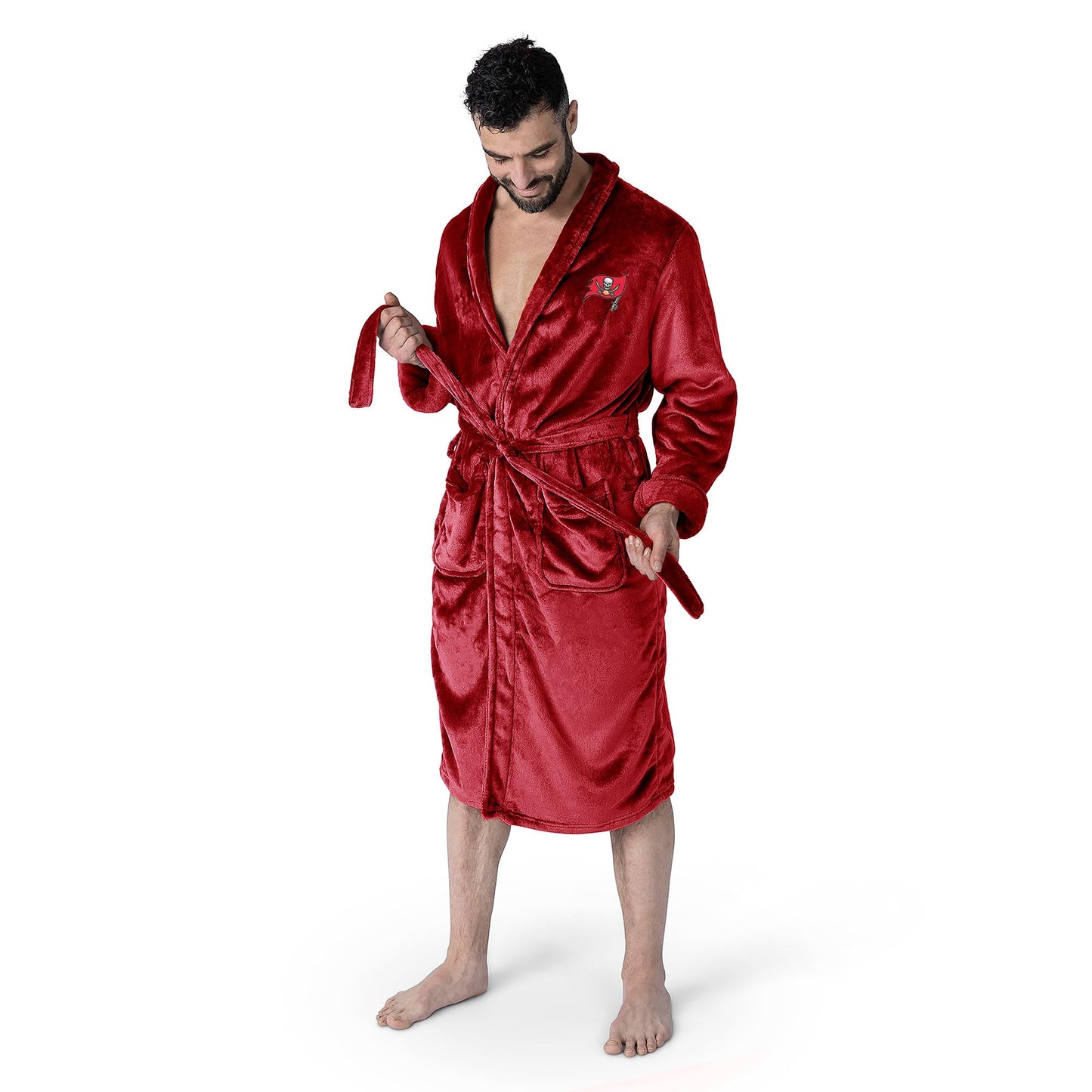 Northwest NFL Tampa Bay Buccaneers Unisex-Adult Silk Touch Bath Robe, Large/X-Large, Team Colors
