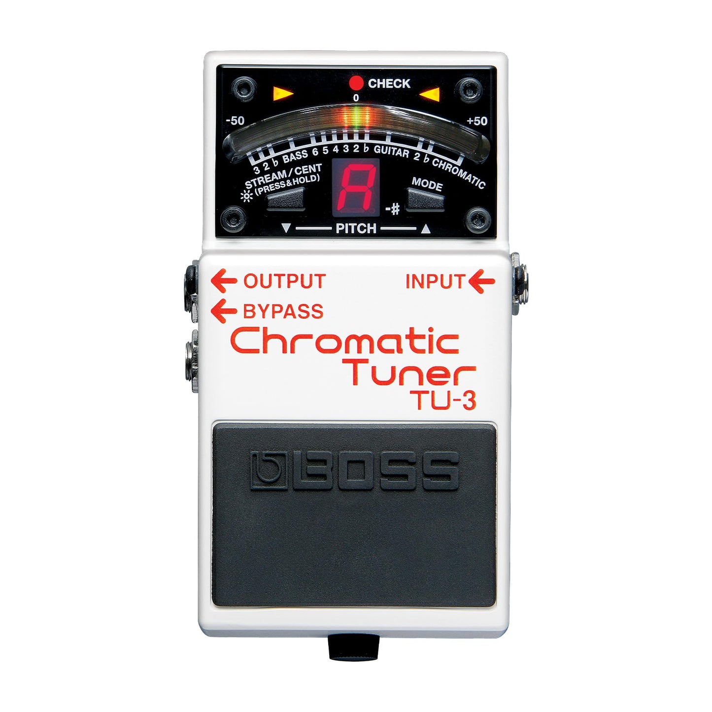 BOSS TU-3 Compact Chromatic Tuner | Perfect for Guitar & Bass | Industry-Standard Performance | Tank-Tough BOSS Stompbox Body | 21-Segment LED Meter
