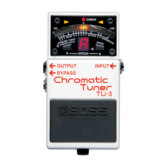 BOSS TU-3 Compact Chromatic Tuner | Perfect for Guitar & Bass | Industry-Standard Performance | Tank-Tough BOSS Stompbox Body | 21-Segment LED Meter