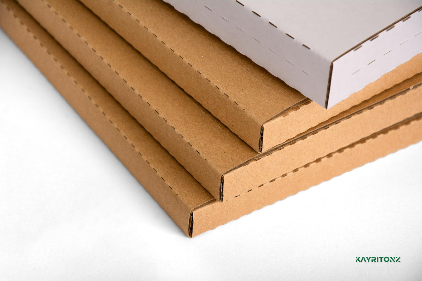 Kayritonz Vinyl Record Mailers 12.8"L x 12.8"W x 1"D Kraft Corrugated Cardboard LP Shipping Boxes for Mailing Packaging Moving Storage, with Fragile Stickers, Brown, 15 Pack