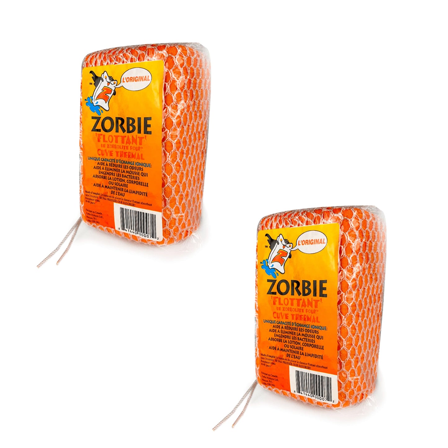Zorbie Water Bobble for Hot Tub Absorbing Sponge Naturally Cleaner Water Value Pack x 2