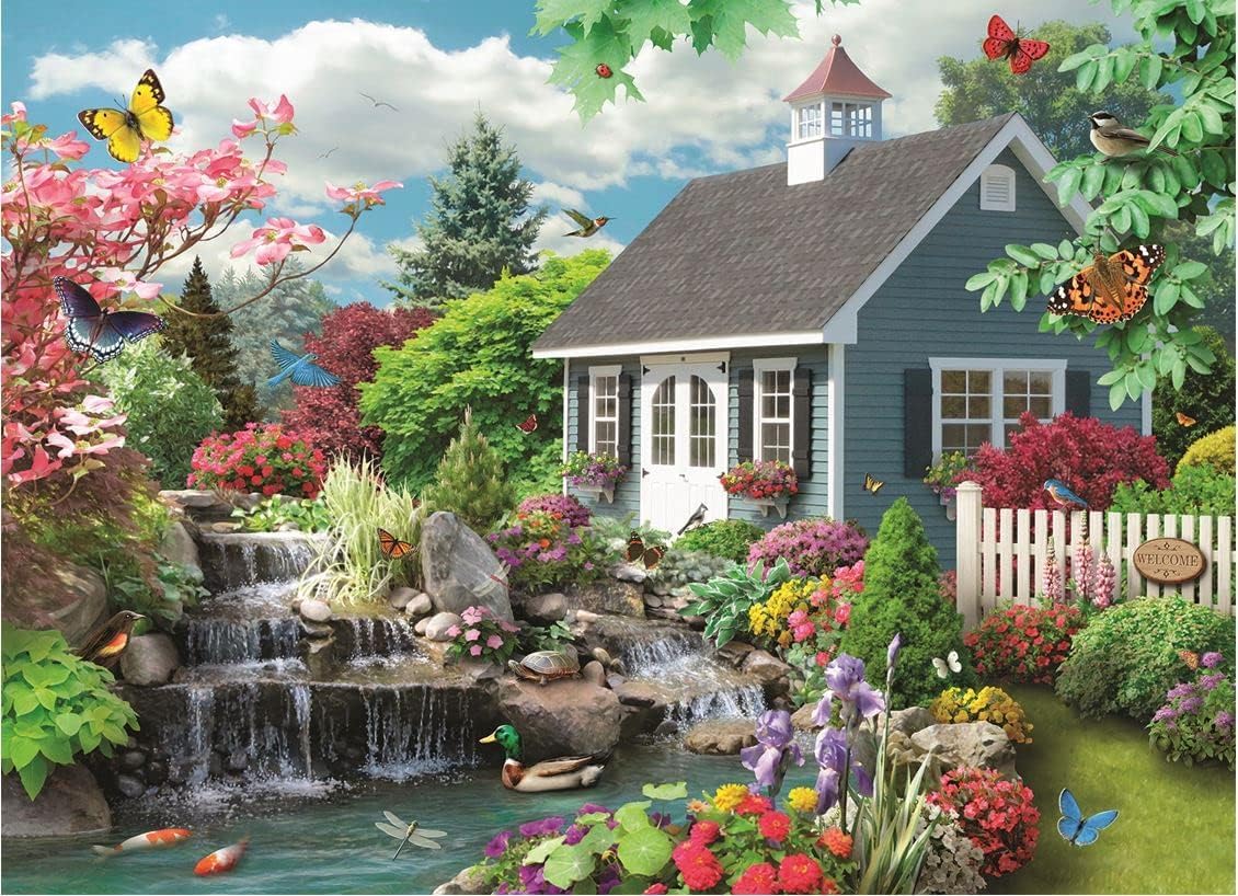 Bits and Pieces - 3000 Piece Jigsaw Puzzle for Adults 81 cm x 114 cm - Dream Landscape - 3000 pc Spring Scene Jigsaw by Artist Alan Giana