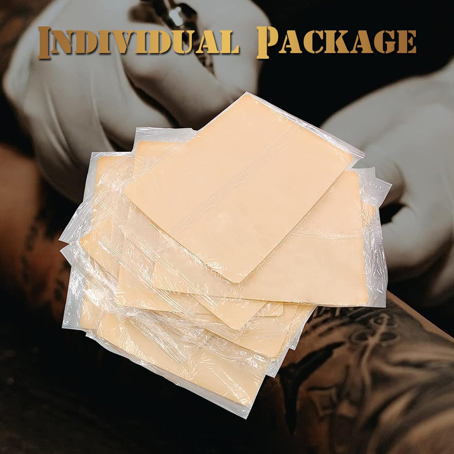 3MM Tattoo Practice Skin - Jconly 20Pcs Double Sides Thick Fake Skin Tattoo Skin for Practicing, 8×6 in Soft Practice Skin for Beginners and Experienced Tattoo Artists (20pcs)