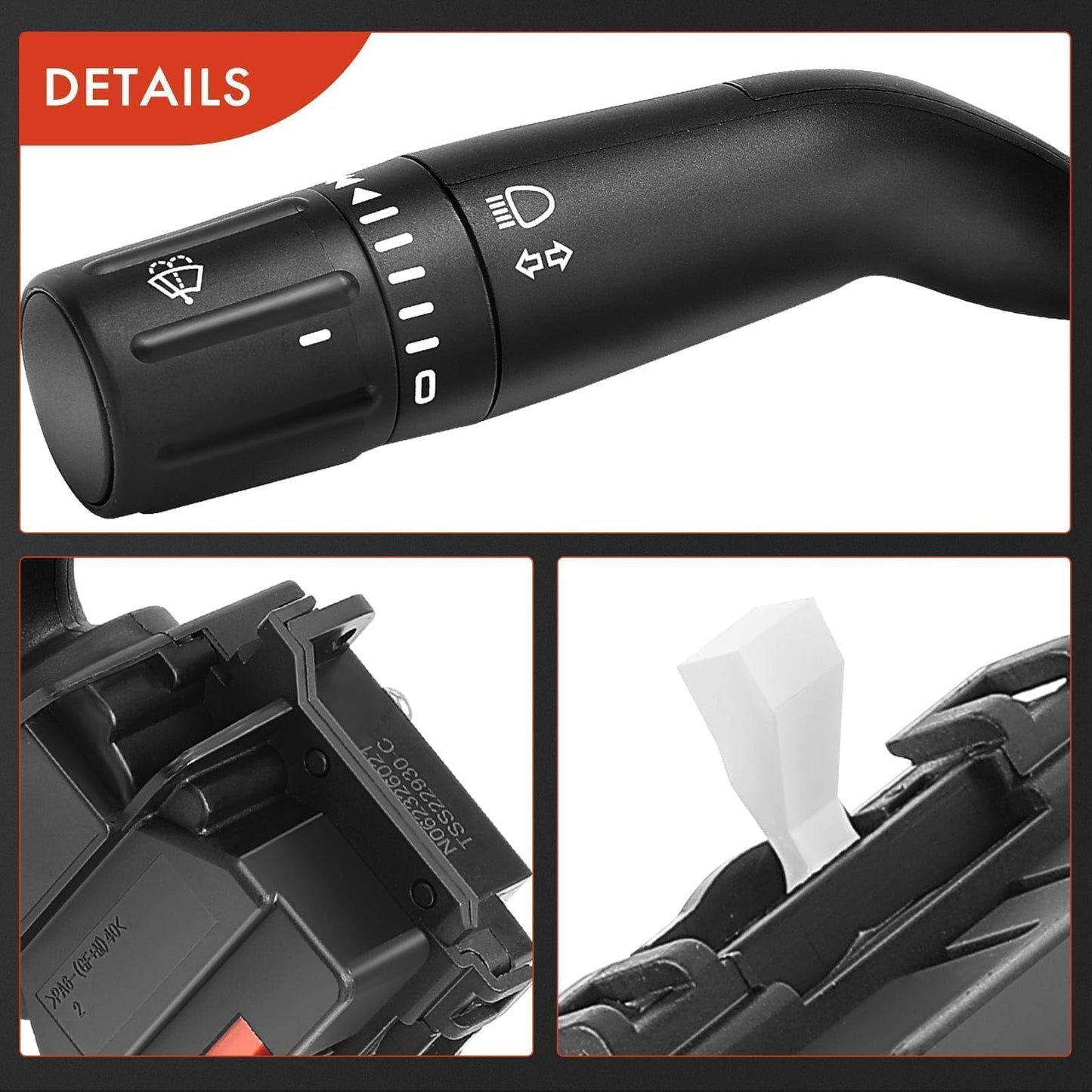 A-Premium Turn Signal Windshield Wiper Multifunction Switch Compatible with Ford F150 2015-2020, F250/350/450/550 Super Duty 2017-2022, F650/750 2021-2023, Replace# CBS2293, FL3Z13K359AA