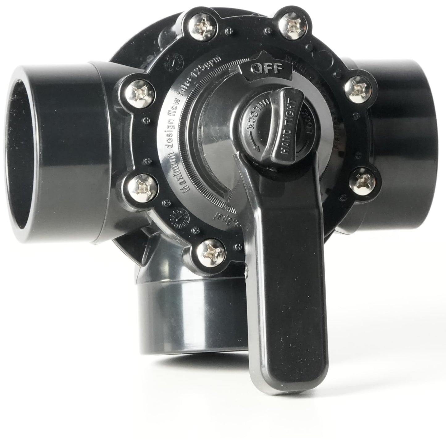 Illuminex 3 Way Diverter Valve | High- Flow UPVC for Pool & Spa Plumbing (2" x 2.5")