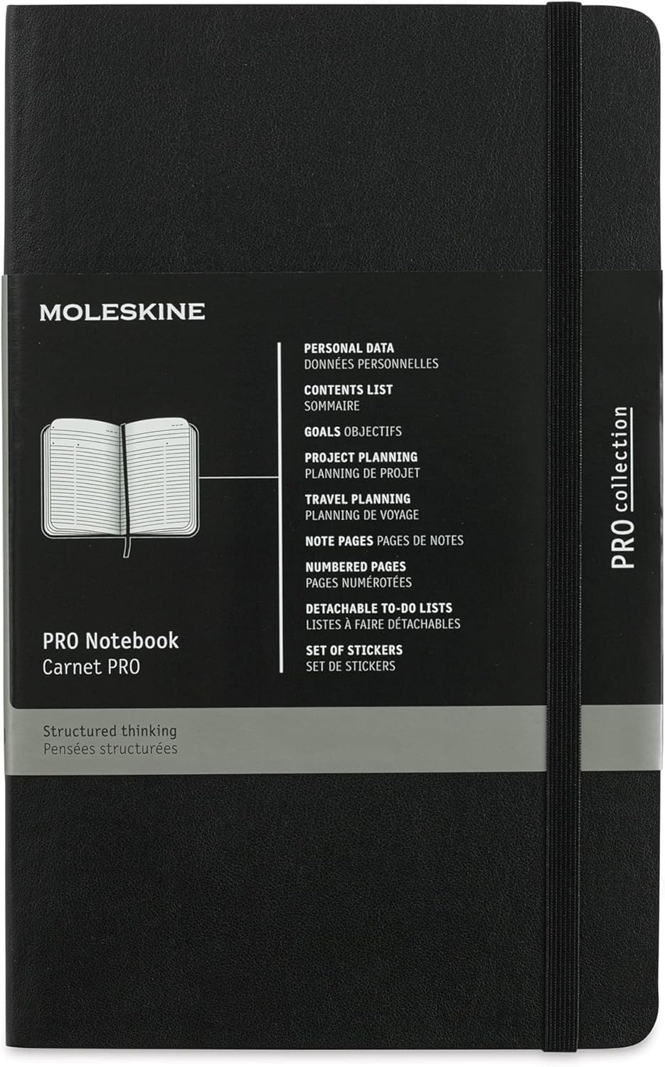 Moleskine Professional Notebook, Large, Black, Soft Cover (5 x 8.25)
