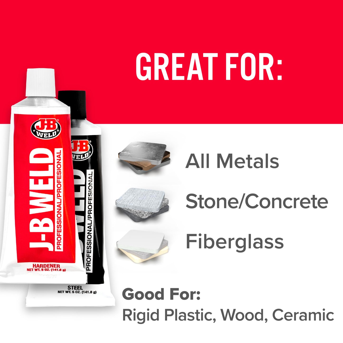 J-B Weld 8281CAN Original Steel-Reinforced Two-Part Epoxy 10 oz Total (2 x 5 oz Twin Tubes) – Pro Size Cold-Weld Adhesive for Metal and Multi-Surface Repairs