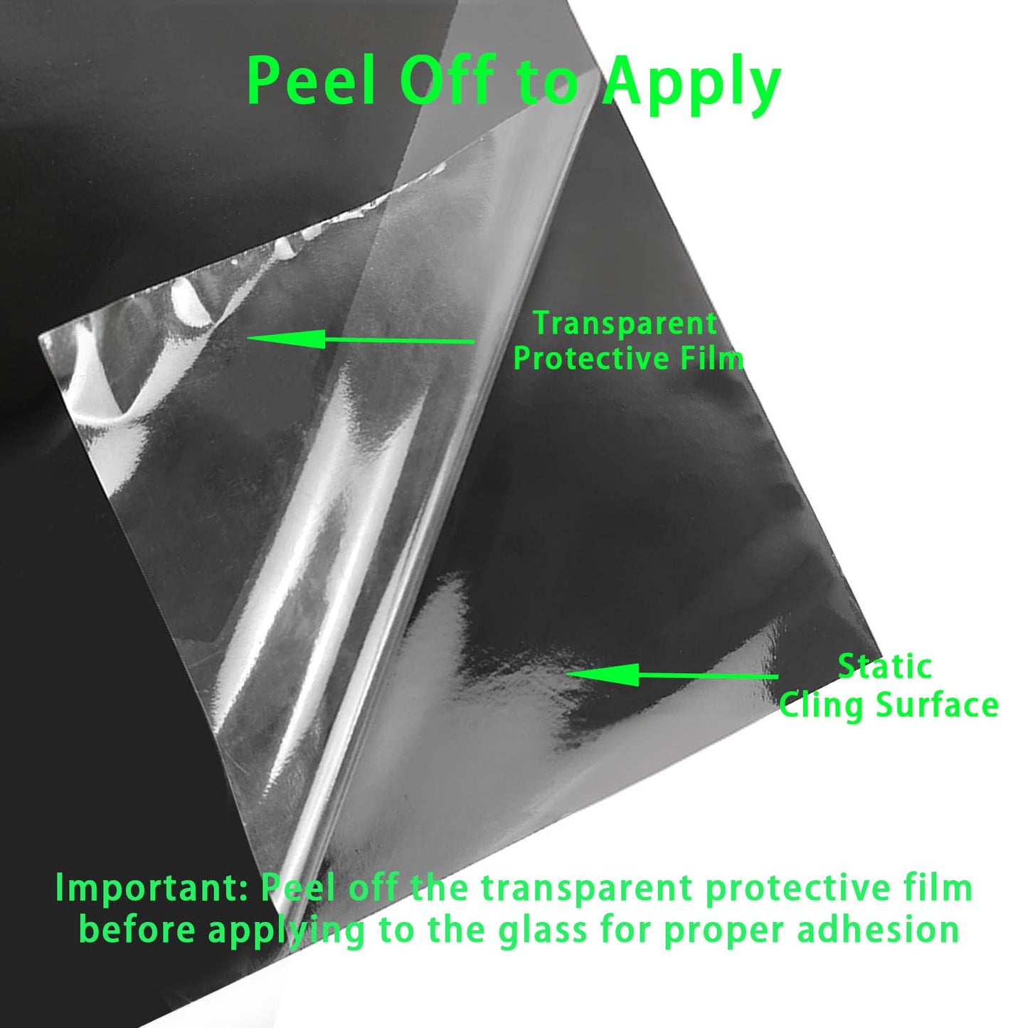 CICK SEED Fish Tank Aquarium Background - Black, Electrostatic Adhesion, Glue-Free, Easy Installation, Traceless Removal, Size 19.6 X 59 Inch