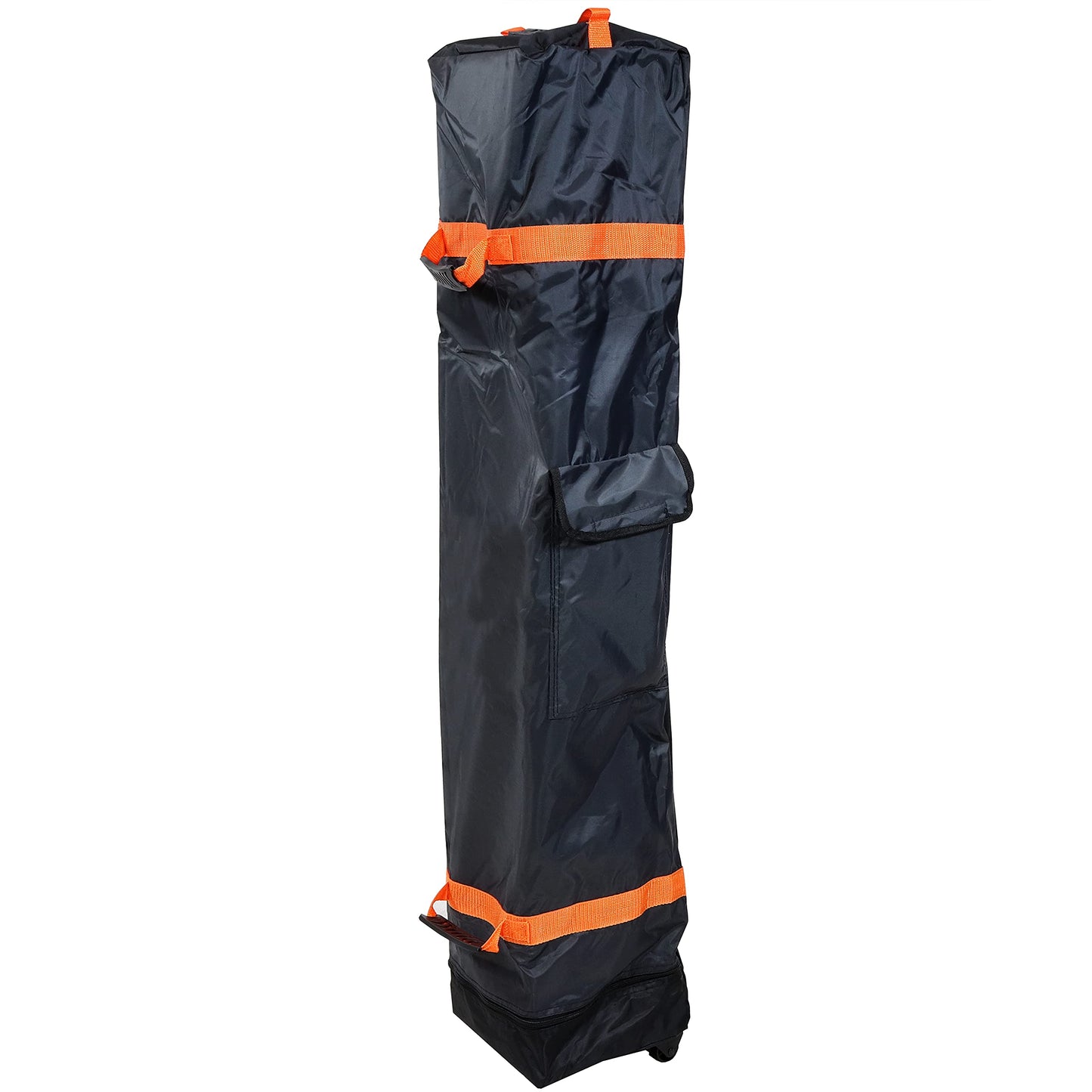 Sunnydaze Premium Pop-Up Canopy Rolling Carrying Bag - 7.25" W x 54" L x 7.25" H - 420D Polyester - Black