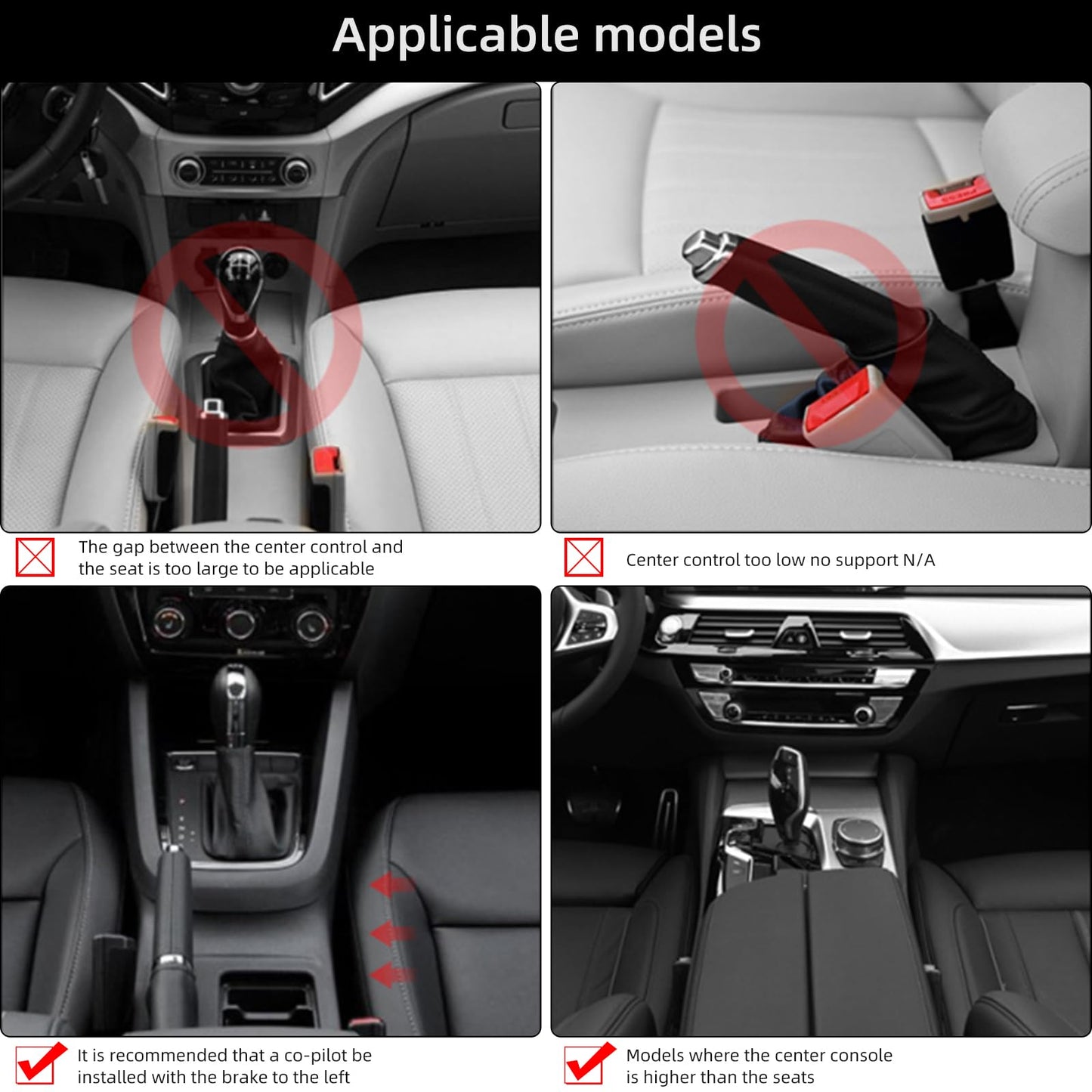 Car Armrest Storage Box with Cup Holder, Adjustable Height Elbow Support Arm Rest Box Pad, Center Console Organizer for Most Vehicles