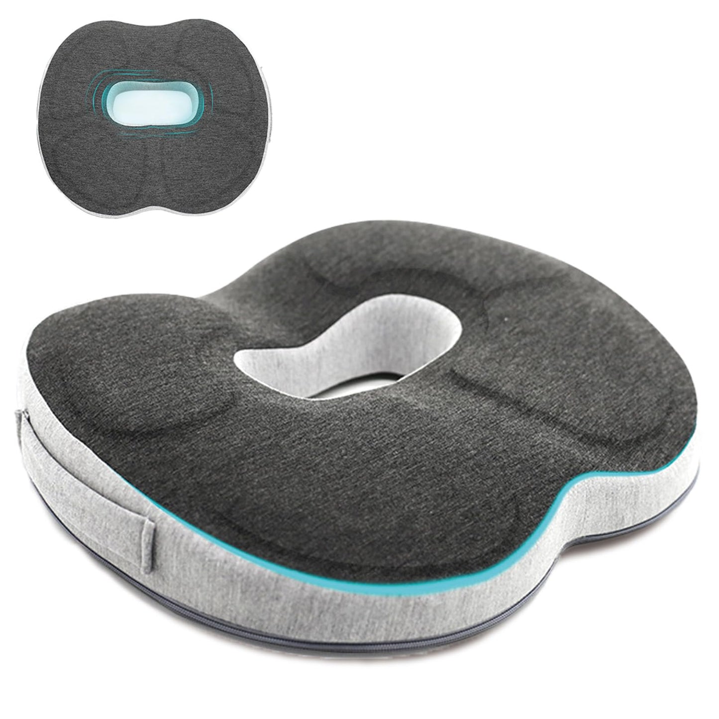 Auoketuo Anti Decubitus Seat Cushion - Donut Orthopedic Seat Cushion, Relieve Hemorrhoids, Prostate, Coccyx, Sciatica and Back Pain, Ideal for Office, Car and Wheelchair