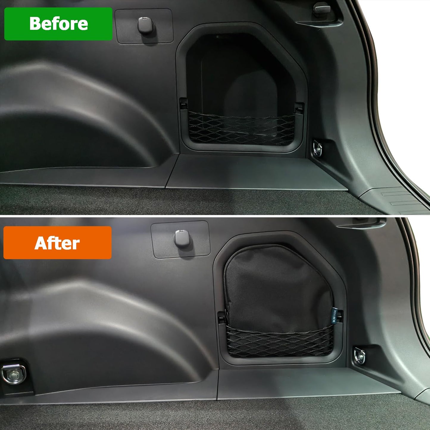 BLWANDE Trunk Upgrade, Trunk Organizer Pocket Bag, Trunk Cubby Storage bag,Cargo side pocket For Toyota Rav4 2026+ Black, 1 pc