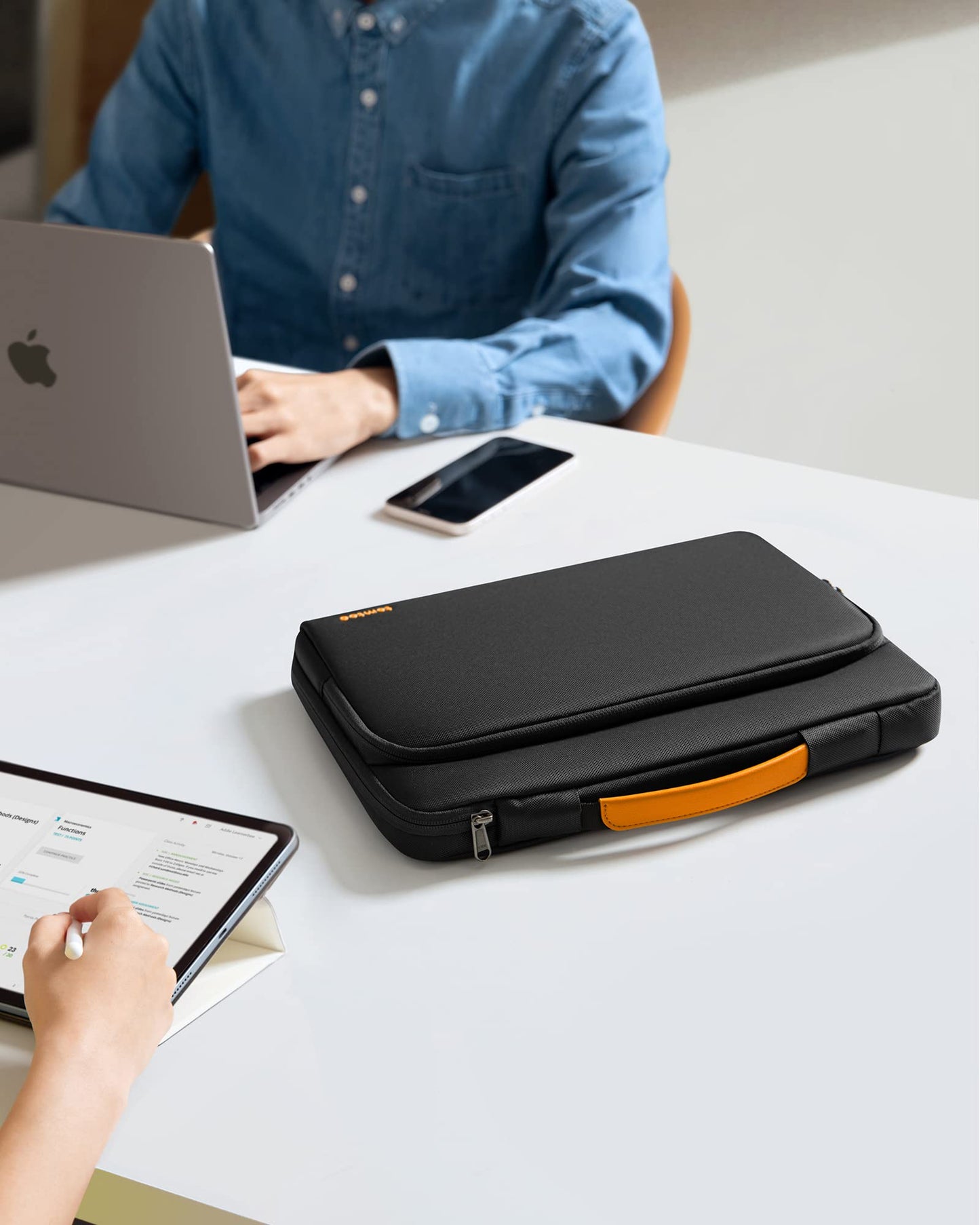 tomtoc 360 Protective Laptop Carrying Case for 13-inch New MacBook Air M5/A3449(2026), M4/A3240, M3/A3113, M2/A2681 M1/A2337, 13“ MacBook Neo/Pro, iPad Pro M5 & iPad Air M4, Water-Resistant Laptop Bag