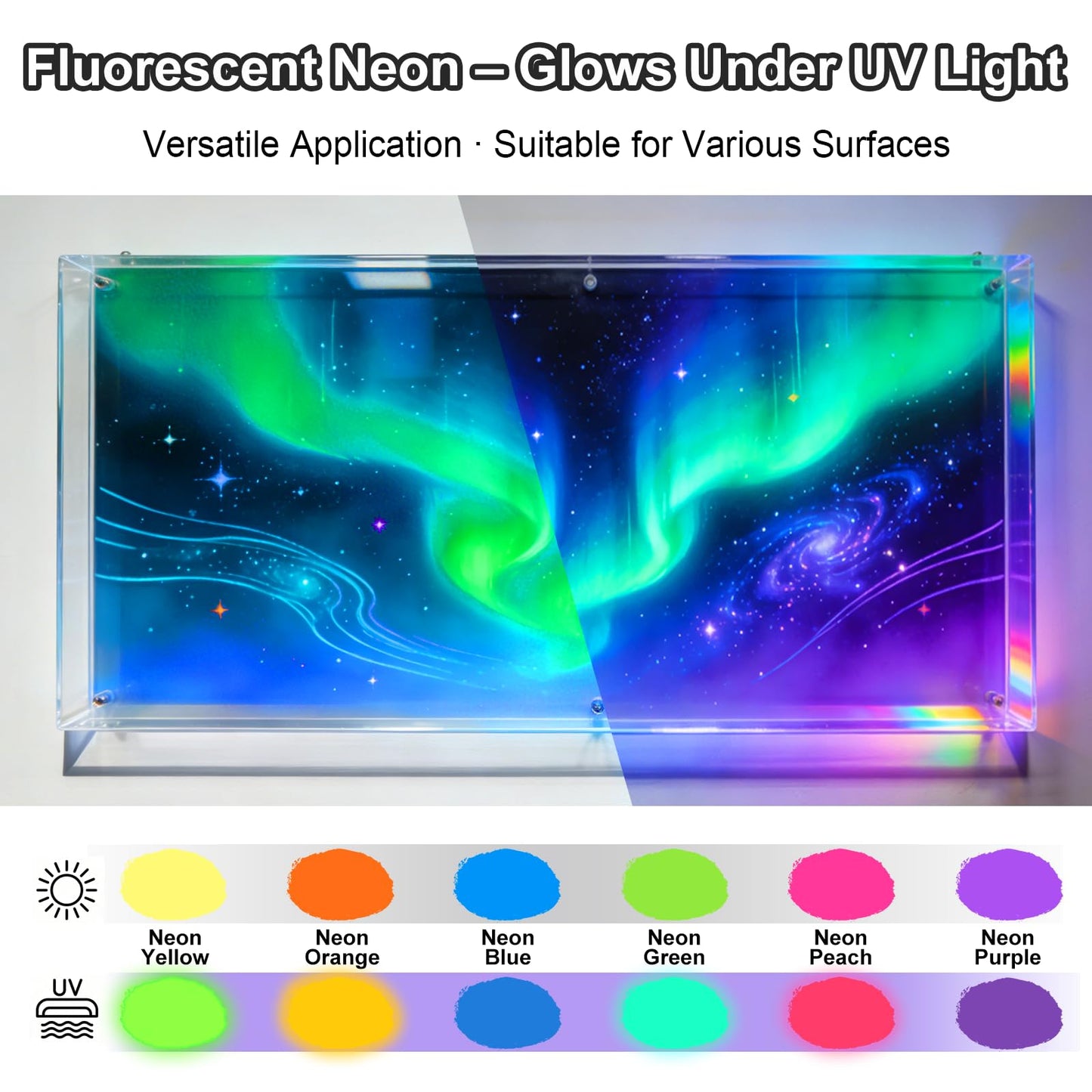 X ARTY HUB Airbrush Paint - 42 Colours Air Brush Painting Set with 120 ml Thinner, Iridescent, Neon & Metallic Acrylic Paints, Ready-to-Spray, Water-Based for Paper, Canvas, Wood, Fabric, Models