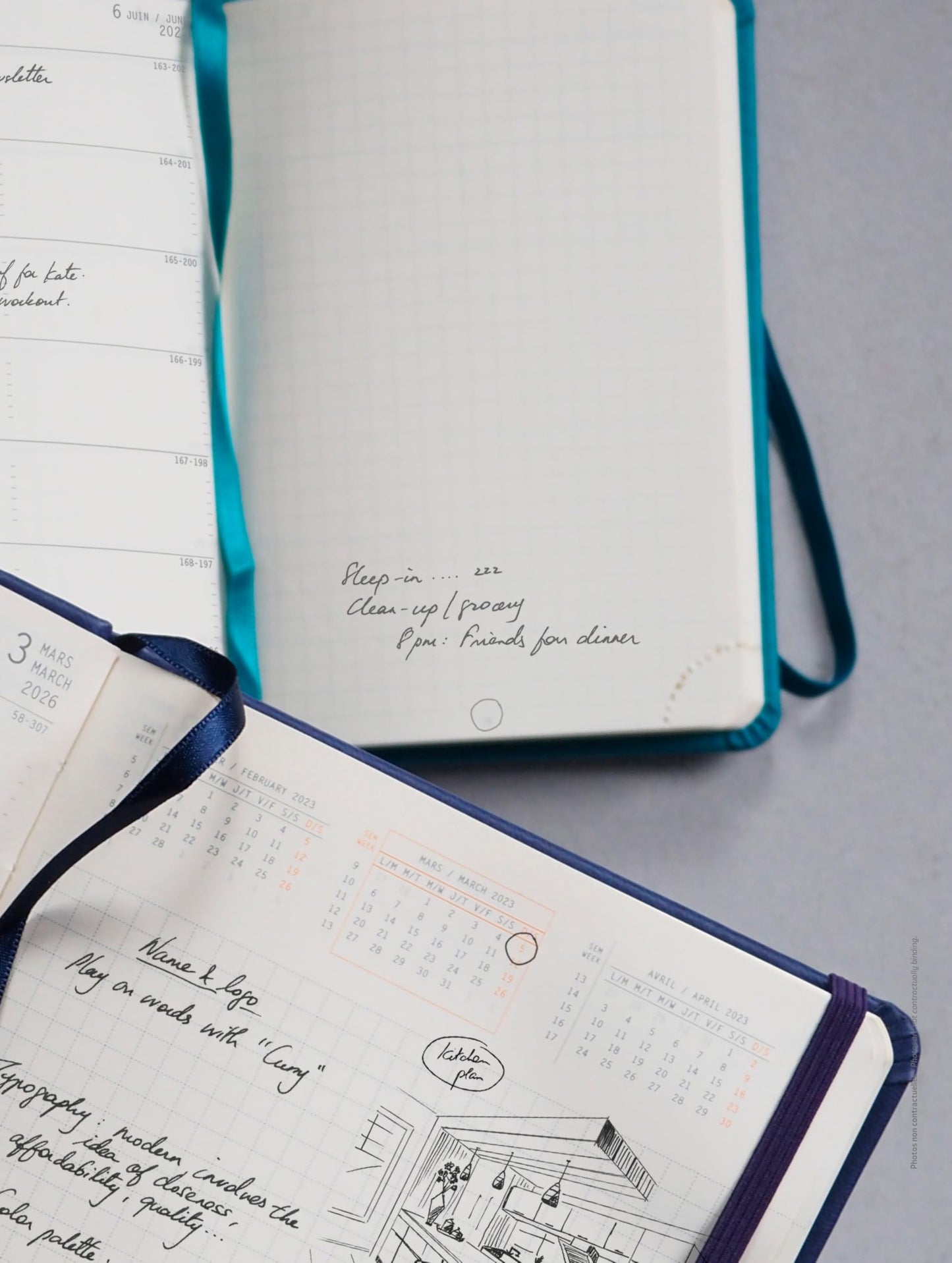 Rhodia - Webplanner 2026 Calendar Year A5 - (5.8'' x 8.3'') - Rosewood Cover - 160 Pages - Weekly Planner Organizer - Horizontal Grid Agenda - 194734C