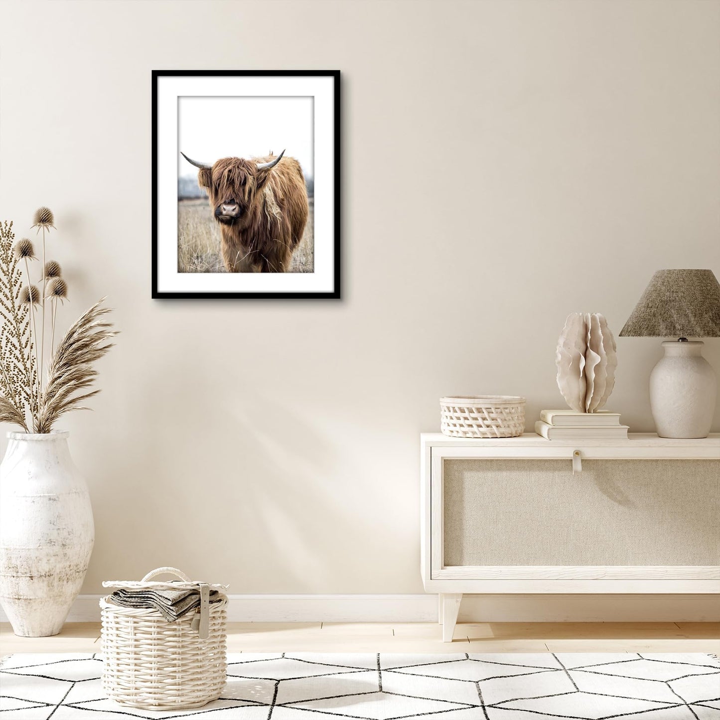 Americanflat 18x22 Picture Frame with Polished Plexiglass - Use as 14x18 Frame with Mat or Display 18x22 Photo Without Mat - Streamline Collection - Thin Border Picture Frames for Wall - Black