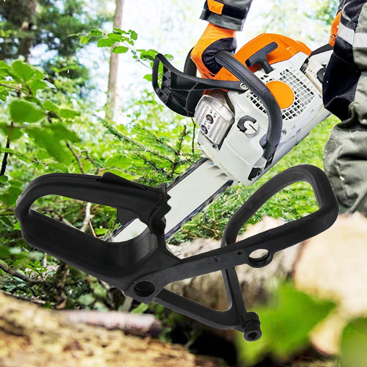 Handle frame suitable for Stihl 017 018 MS170 MS180 chainsaw replacement 1130 791 4901 front handle and rear handle assembly throttle switch handle HZACHYX