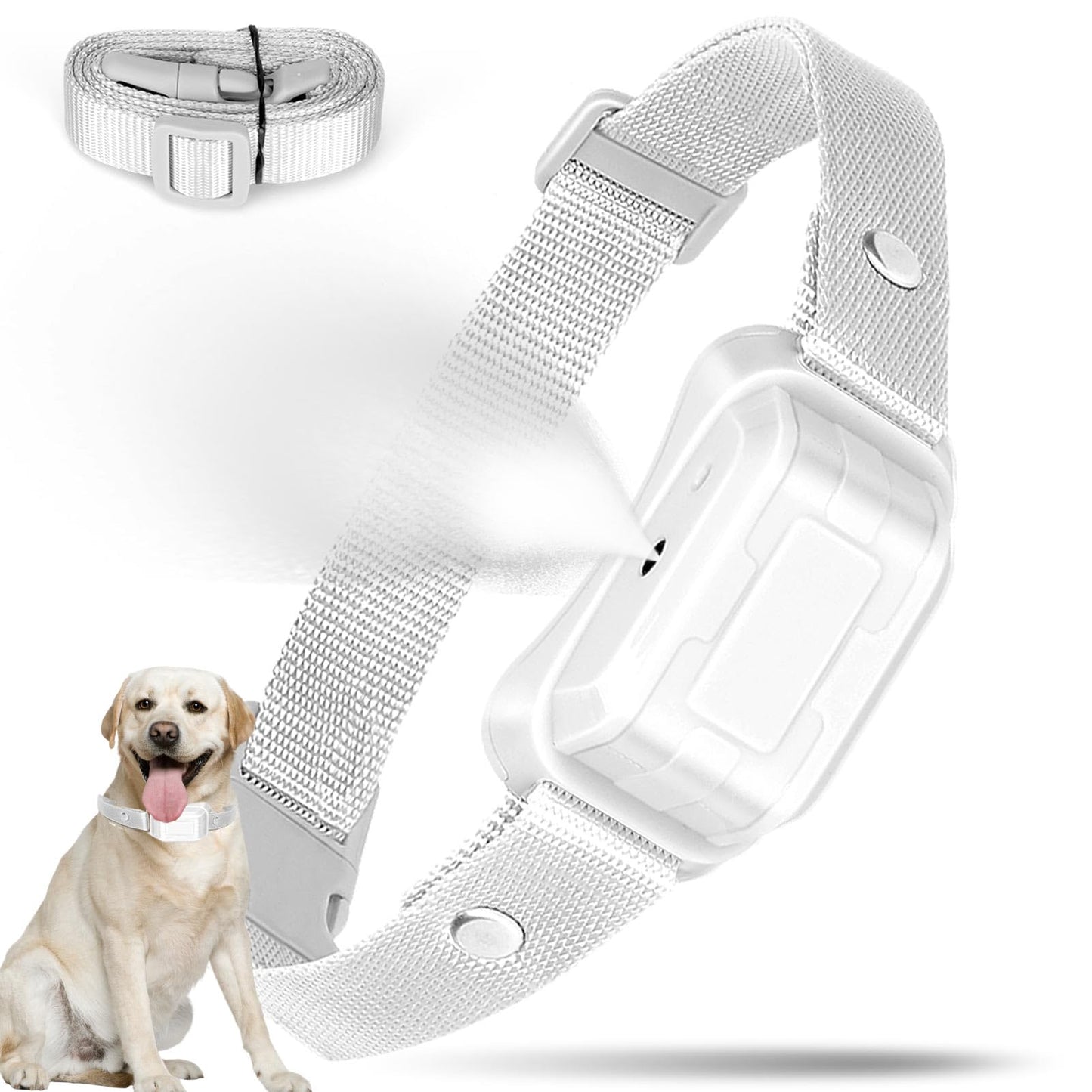 Citronella Bark Collar [No Refill] Citronella Dog Collar, Level 3 Sensitivity Adjustable Citronella Dog Bark Collar, Safer Anti Barking Control Spray Collar for L/M/S Dogs(Grey)