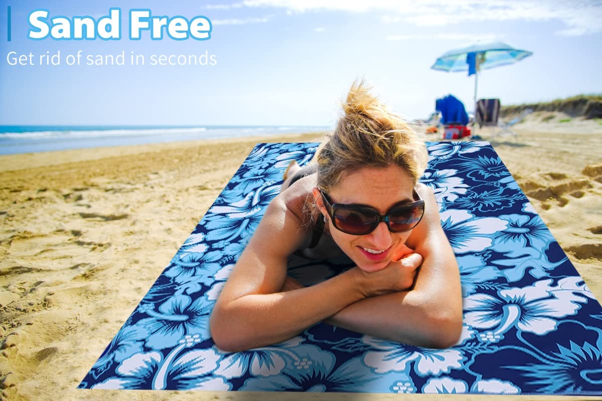 6 Pack Microfiber Thin Beach Towel Lightweight 71x32 Oversized Extra Large Sand Free Towels Quick Dry for Travel Pool Yoga Gym Sports Beach Accessories Vacation Essential Gift