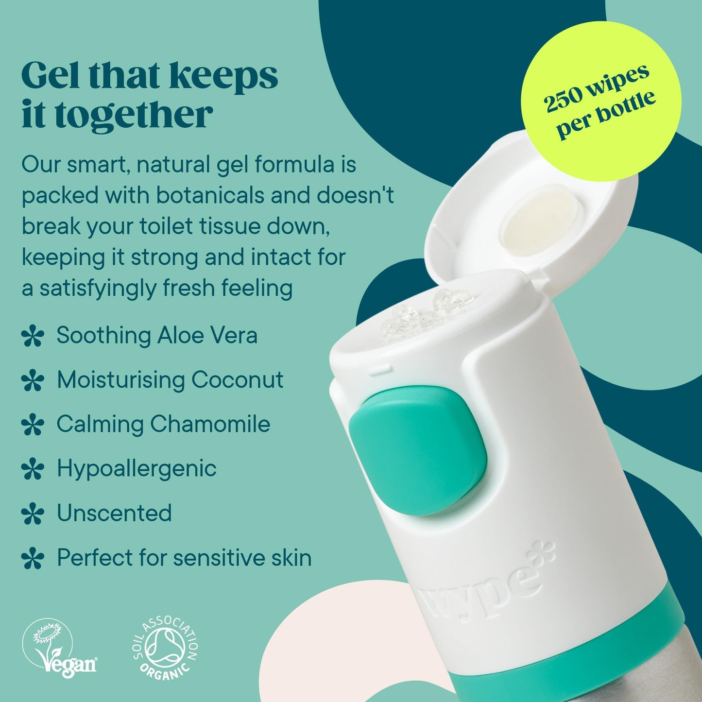 Wype Toilet Paper Gel Refills for Flushable Moist Toilet Wipes: Twin Pack