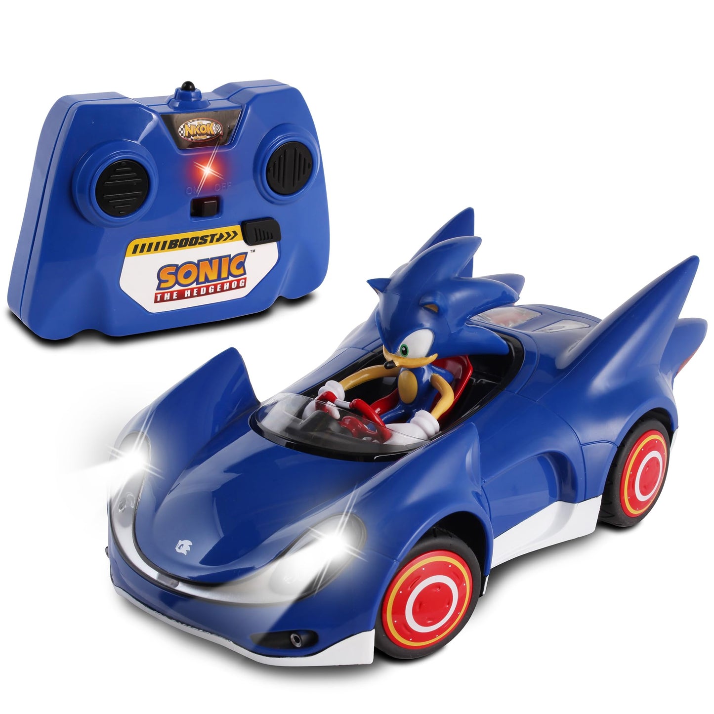 NKOK Sonic and Sega All Stars Racing Remote Controlled Car - Sonic The Hedgehog
