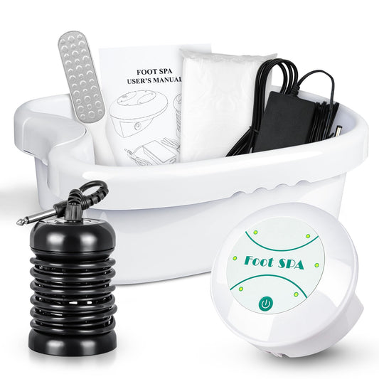 BOEE Ionic Foot Bath Machine With Foot File, Ion Cleanse Detox Bath for Home Use, Regain Vitality and Own Extra Smooth & Beauty Foot