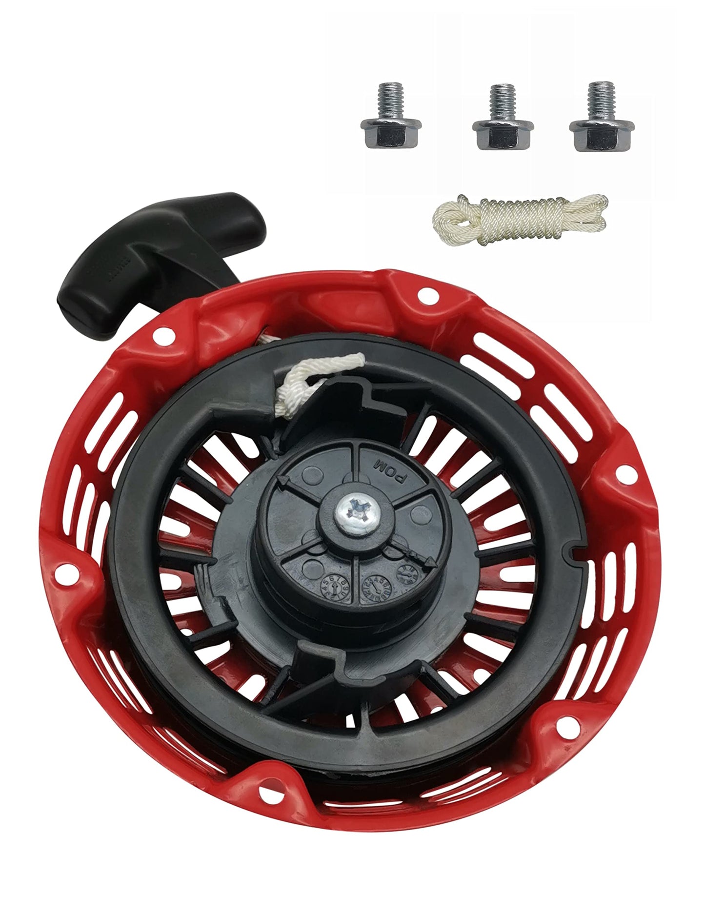 YAMAKATO GX160 Pull Start Assembly w/Recoil Starter Rope for Honda GX120 GX160 GX200 Pull Cord Replacement Red 28400-Z0T-003ZB 28400-ZH8-023ZB 28400-Z4M-305ZB