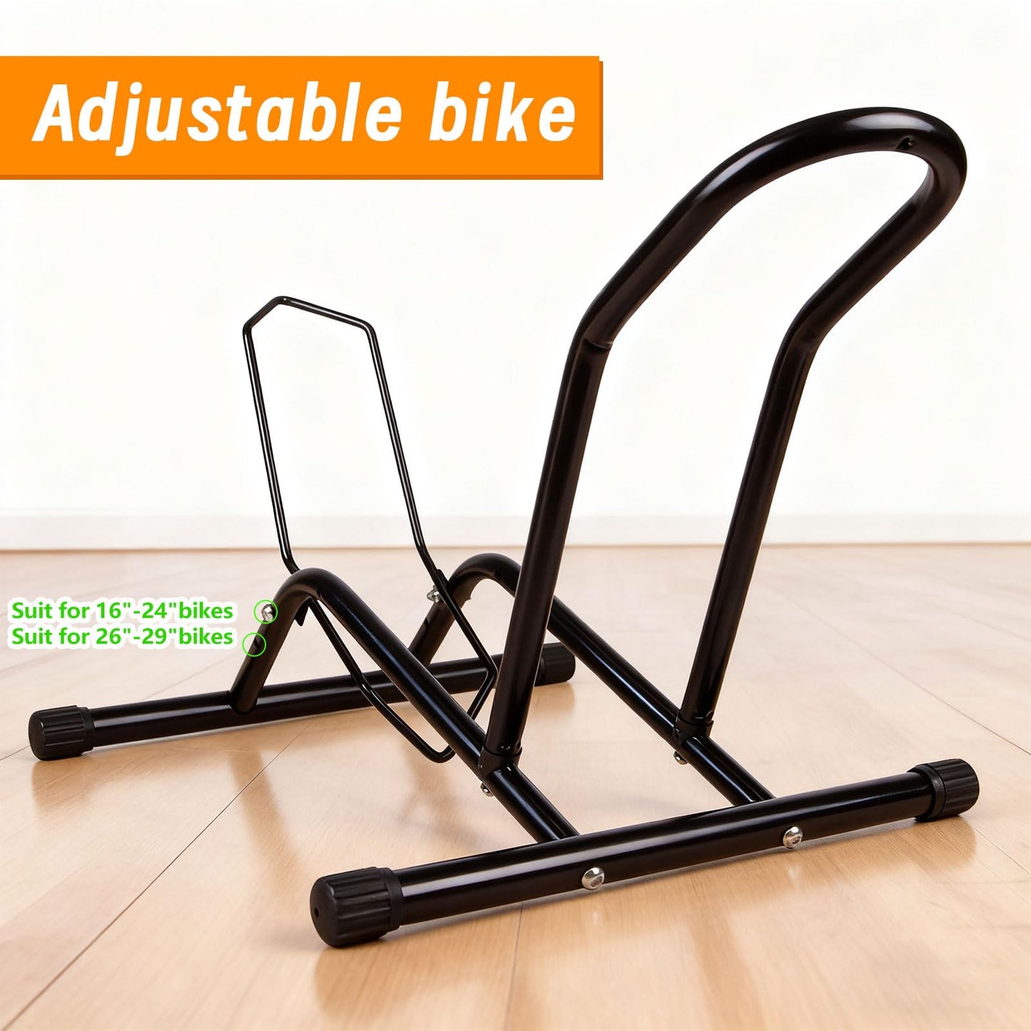 MIDOGAT Bike Stand Floor, Bike Rack Garage Bicycle Stands for Storage with Simple Push-In Lock Design Indoor/Outdoor, Suitable for 16 "-29" Bikes