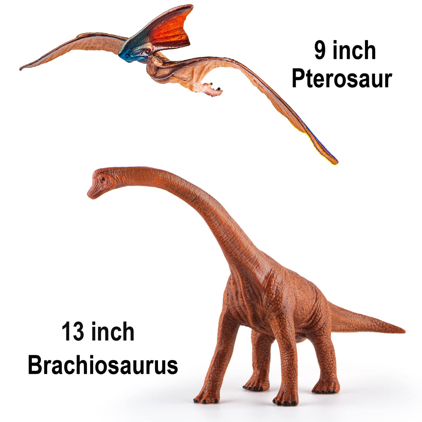 LAVESOM 6PCS Jumbo Dinosaur Toy Set, Realistic Dinosaur Toys for Kids - Large Dino Playset for Boys and Girls 3 4 5 6 7 Year Old Children Birthday Dinosaur Lovers