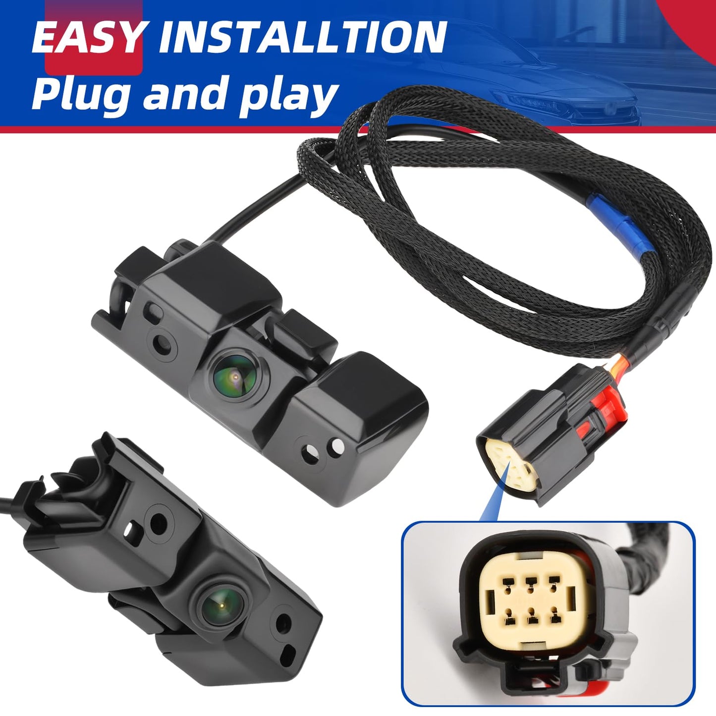 Backup Camera Rear View Camera Compatible with 2014 2015 Chevy Silverado Cheyenne GMC Sierra 1500 2500 HD 3500 HD Replaces # 22803702 23306741