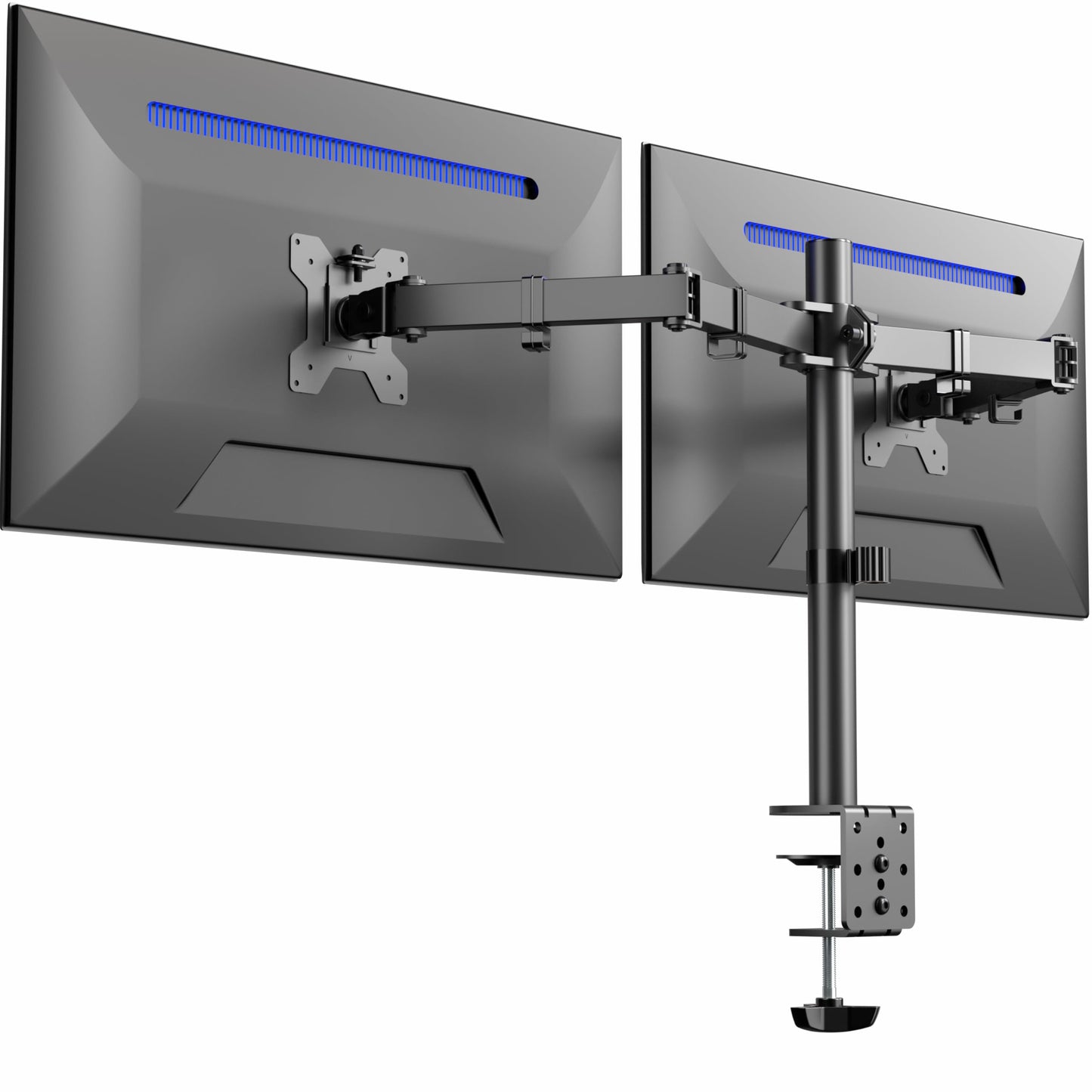 VIVO Dual Monitor Desk Mount, Heavy Duty Fully Adjustable Stand, Fits 2 LCD LED Screens up to 32 inches, Black, STAND-V032