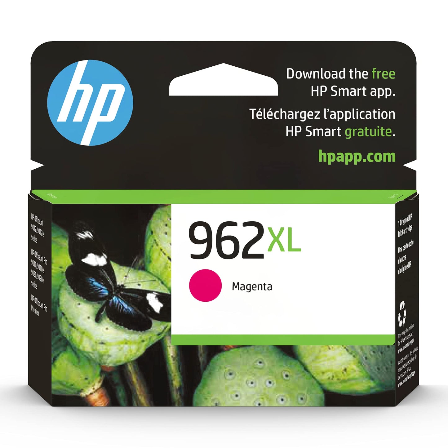 Original HP 962XL Yellow High-Yield Ink Cartridge | Works with HP OfficeJet 9010 Series, HP OfficeJet Pro 9010, 9020 Series | Eligible for Instant Ink | 3JA02AN