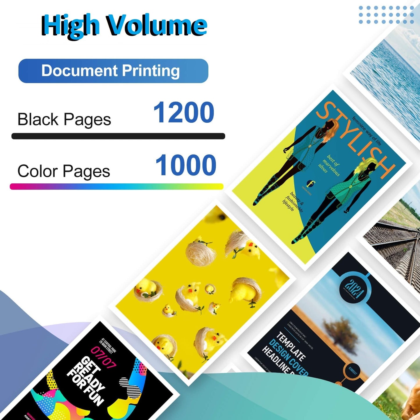 910XL Ink Cartridges Replacement for HP 910xl Ink Cartridges Combo Pack with OfficeJet Pro 8025e 8015e 8028e 8035e 8025 8035 8020 Printer (Black, Cyan, Magenta, Yellow)