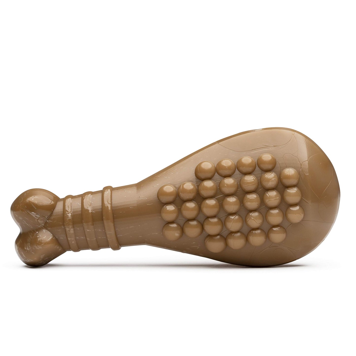 BULLYMAKE Brown Tough Chew Turkey Leg Toy for Dogs, Durable Nylon Dog Toys for Aggressive Chewers, Dental Stimulating, Tough Chew, Boredom Busting, Pet Supplies, Made in USA