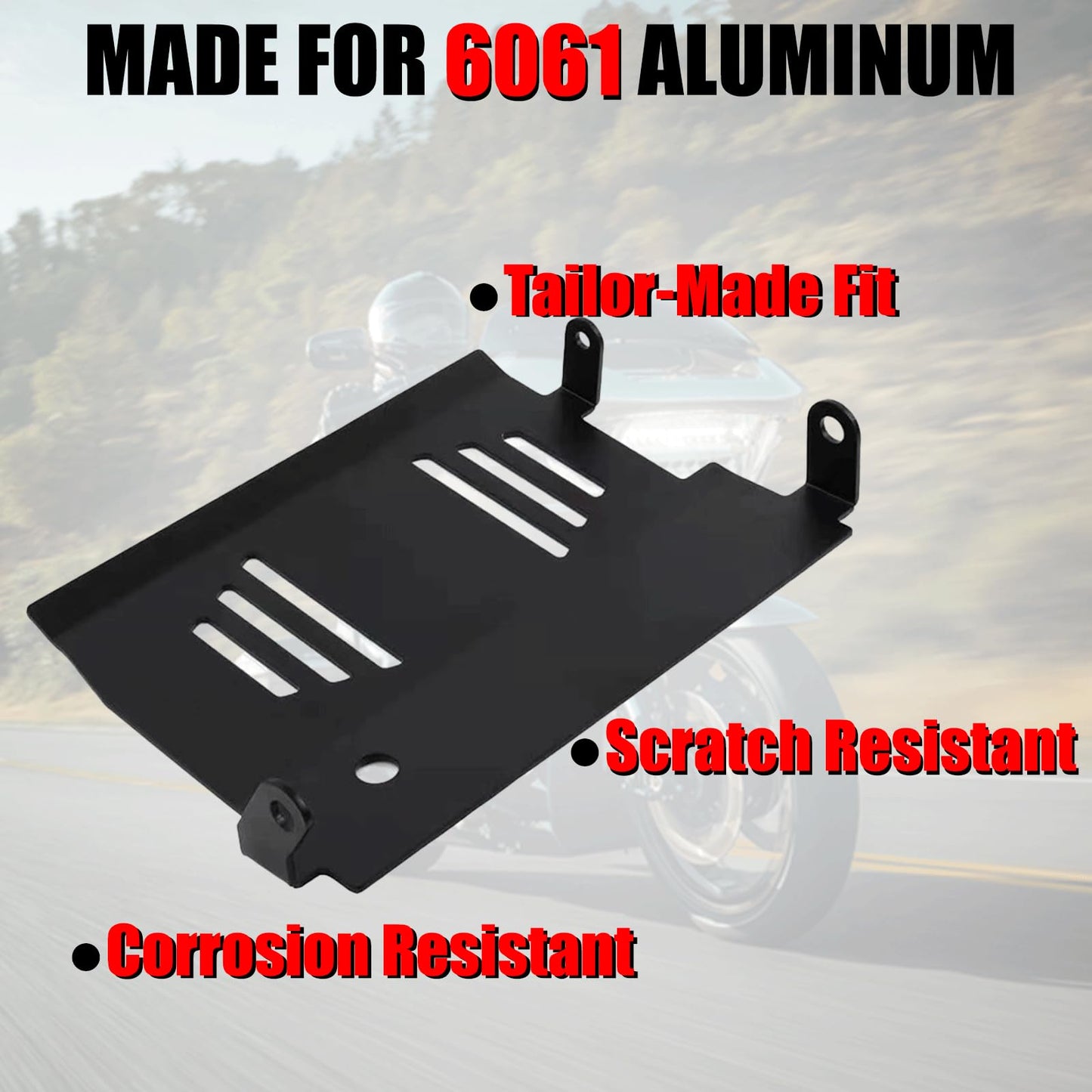 VPZMT Skid Plate Fit for Harley Touring Road Glide, CVO Road Glide, Street Glide, CVO Street Glide, Special FLHXSE Lower Engine Chassis Protection Guard 2024-UP