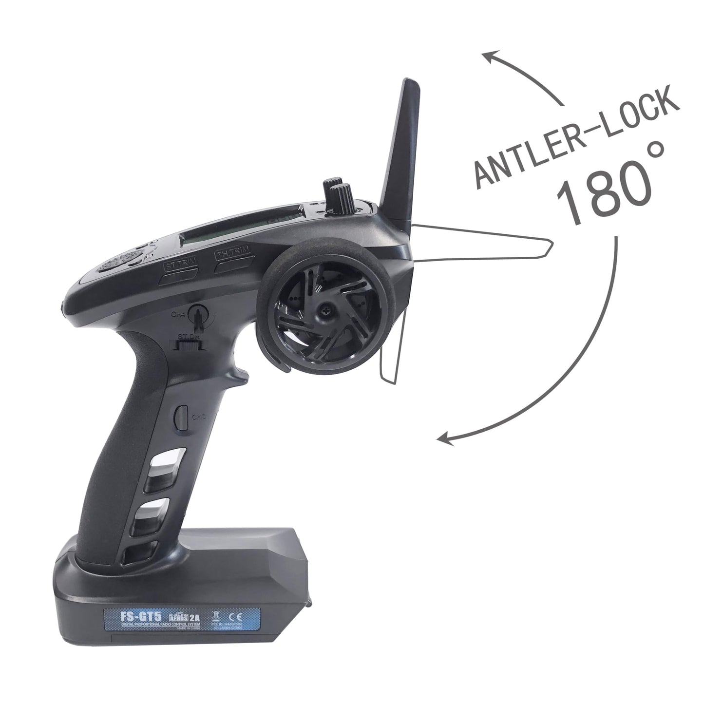 Alaohu Flysky FS-GT5 6 Channels RC Transmitter and FS-BS6 Gyro Receiver 2.4GHz AFHDS 2A Radio Control System for RC Car Boat