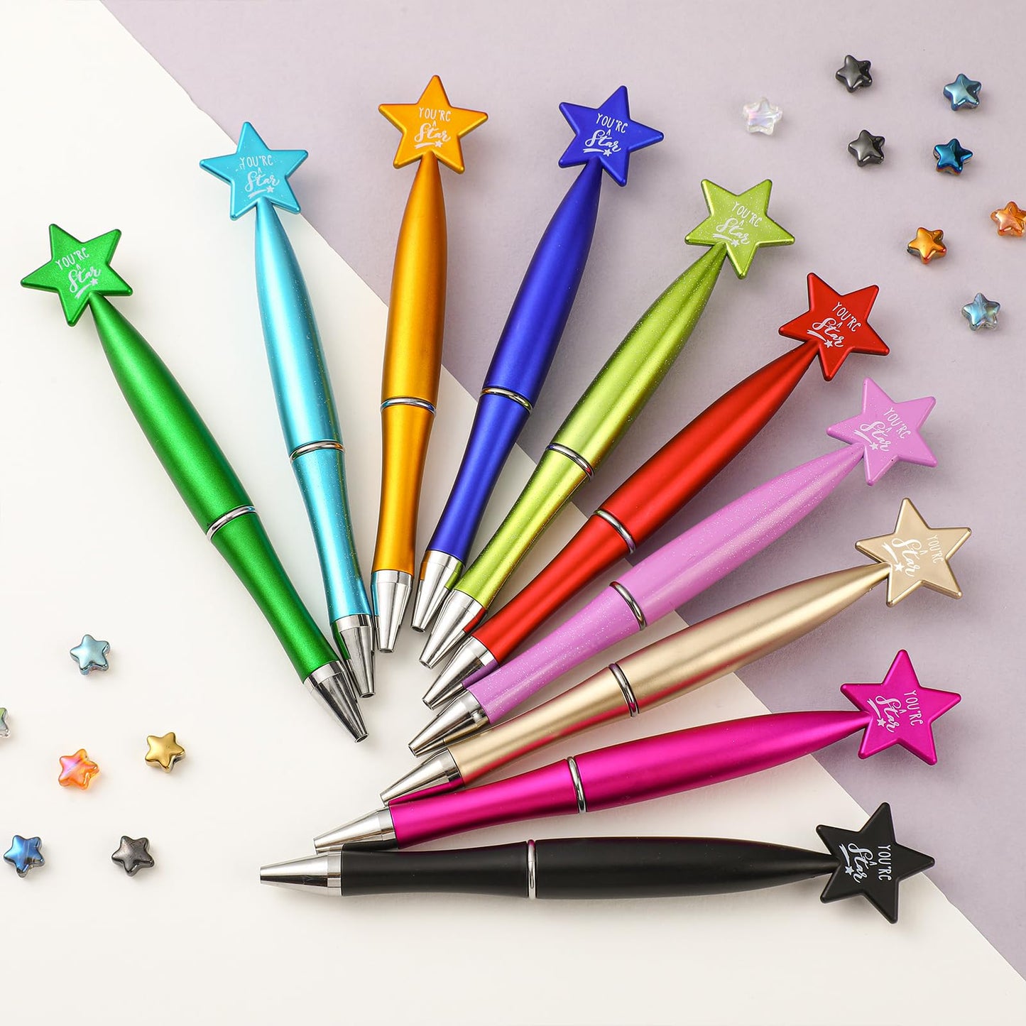 Seajan Star Pens Bulk You're a Star Ballpoint Pen Gifts for Teachers Employee Appreciation Gift for Birthday Party Team Coworker Office Home Supplies(100 Pcs)
