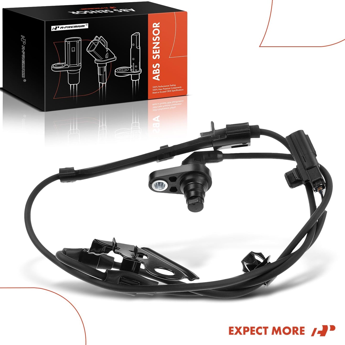 A-Premium ABS Wheel Speed Sensor Compatible with Pontiac Vibe 2009-2010 Toyota Matrix Corolla 2009-2012 2014-2018 Front Right Passenger Side