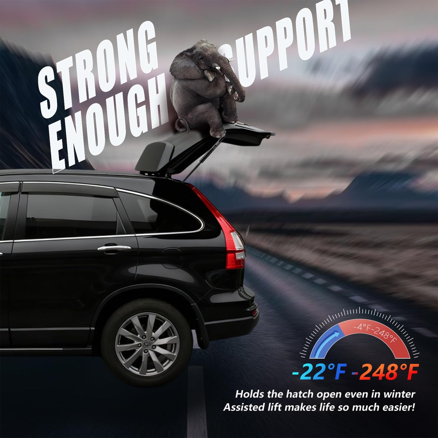 Vepagoo PM3316 Rear Hatch Liftgate for 2013 2014 Hyundai Santa Fe Sport Lift Supports Trunk Gas Struts Shocks Spring