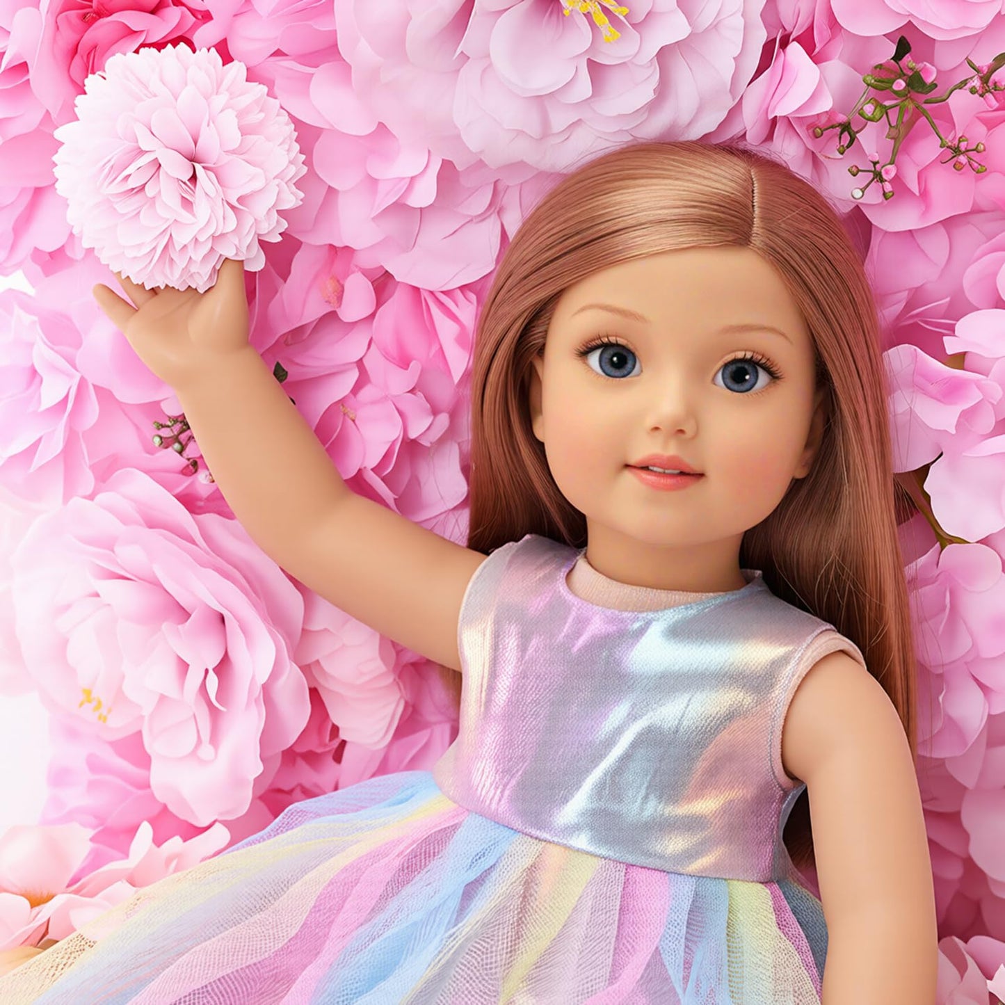 Barwa American 18 Inch Girl Doll Clothes Outfits Accessories - 5 Daily Costumes Clothes, 2 Random Style Shoes and 5 Accessories for 18 Inch Dolls Accessories