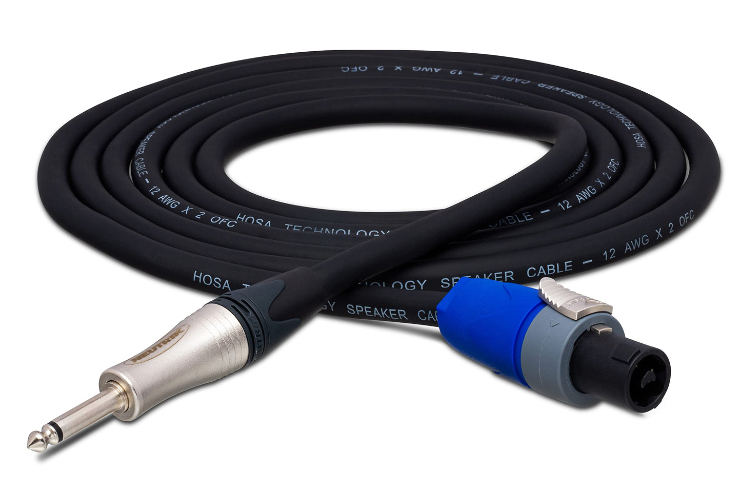 Hosa SKT-203Q Speaker Cable Speakon - 1/4-Inch TS 3 Feet