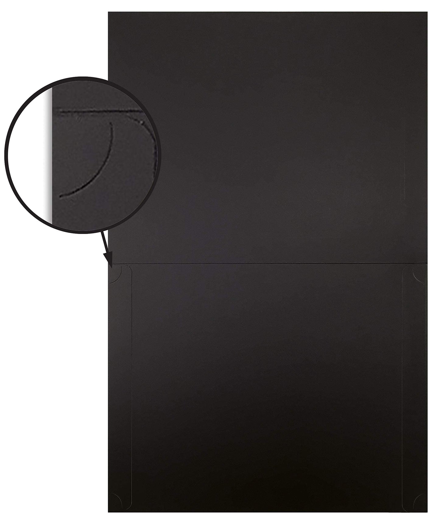 Better Office Products 25 Pack Black Certificate Holders, Diploma Holders, Document Covers with Gold Foil Border, for Letter Size Paper, 25 Count, Black