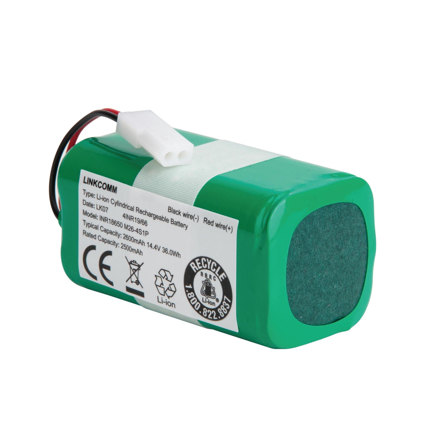 LINKCOMM Battery Replacement for Bissell Robot Vacuum EV675, EV775, 2503, 2933, 29339, Model 1618526 Battery