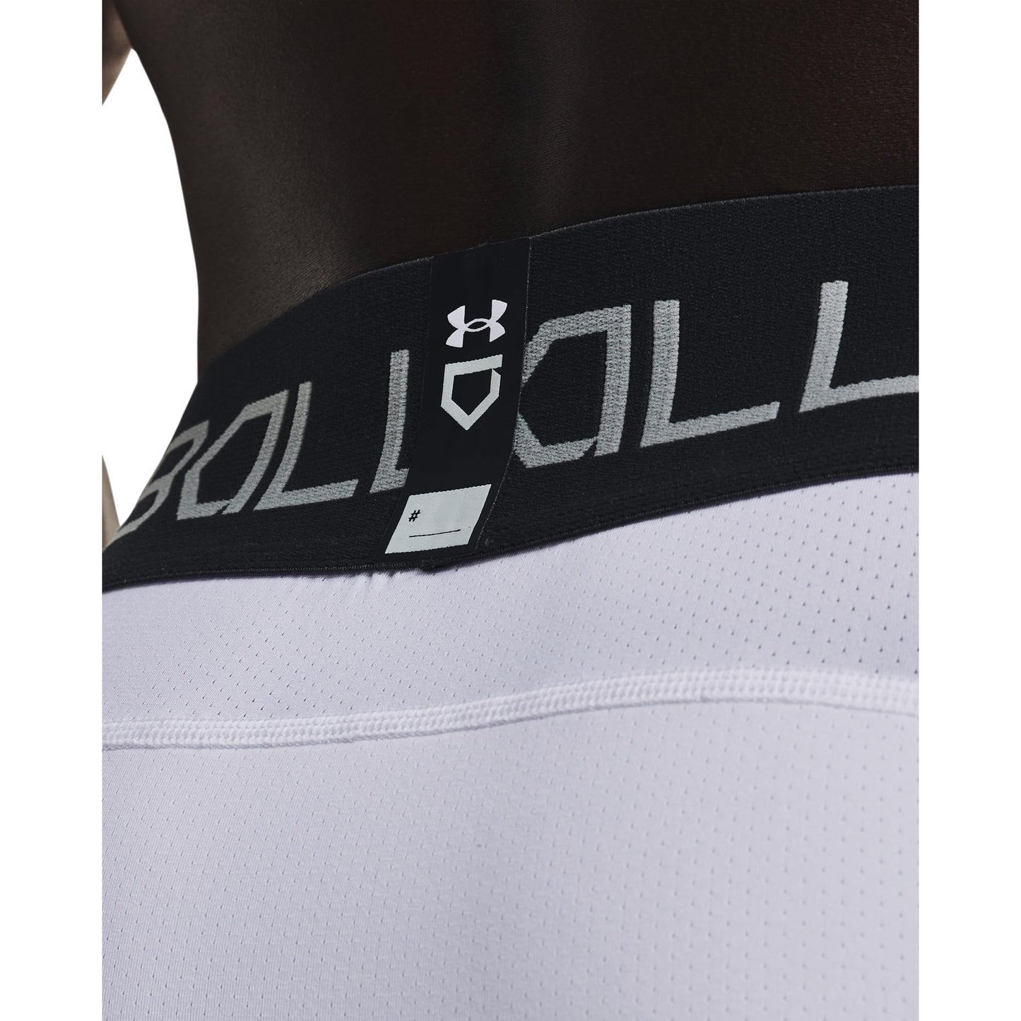 Under Armour Men's Utility Sliding Shorts 21, White (100)/Mod Gray, X-Large