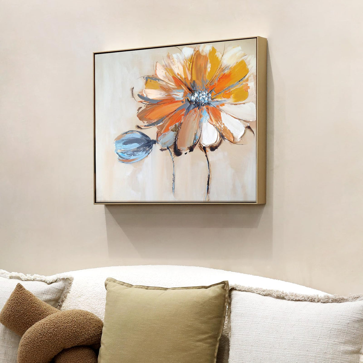 FOLKOR Canvas Floater Frame for 16x20 Oil Paintings, DIY Metal Canvas Floating Frame with 1.5 Inch Deep for Art Prints Artwork Landscape Portrait Living Room Wall Decor (Bronze)